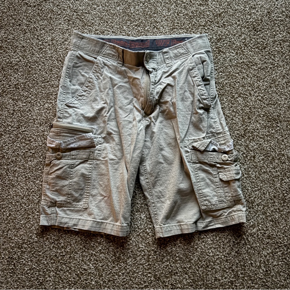Khaki Cargo Shorts
